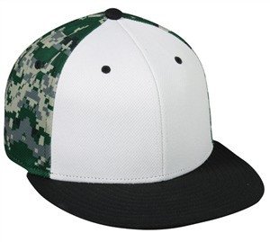 Adjustable Digital Camo Flat Visor Cap - Sport-Smart.com