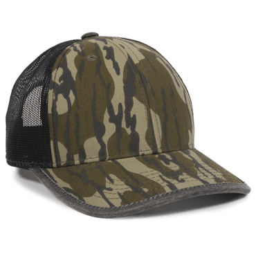 Mossy Oak Fishing Structured Baseball Style Hat, Khaki, Adult