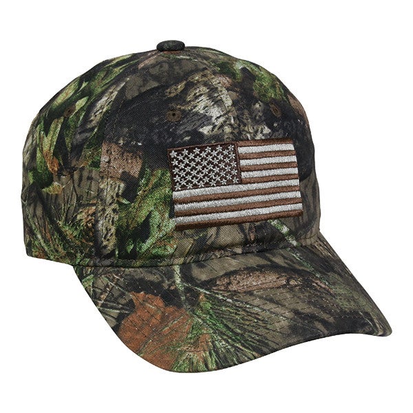 Outdoor Cap Men's Camouflage Americana Cap, Mossy Oak Country, One Size