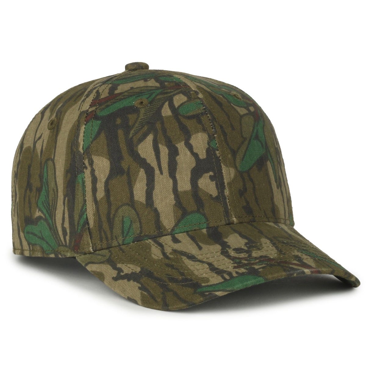 Twill Camo Hunting Cap — Mossy Oak Greenleaf