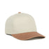 Ladies 5-Panel Glitter Visor Cap in Ivory/Rose Gold