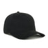 Modern Solid-Back Adjustable Cap in Black