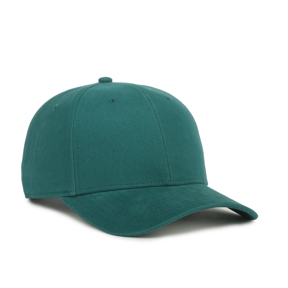 Modern Solid-Back Adjustable Cap in Dark Teal