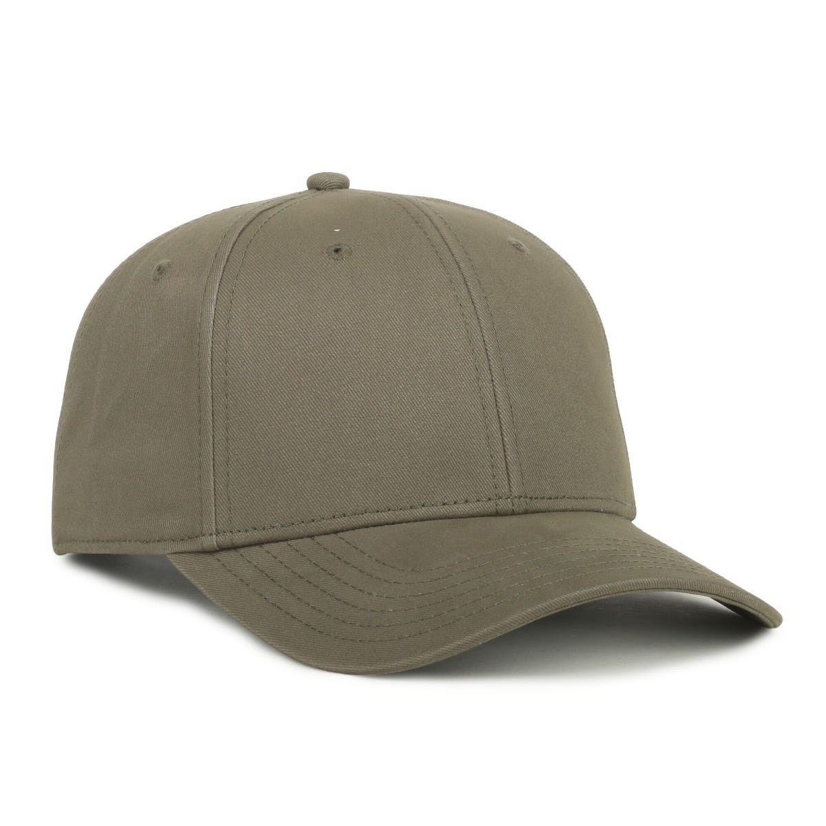 Modern Solid-Back Adjustable Cap in Olive