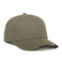 Modern Solid-Back Adjustable Cap in Olive