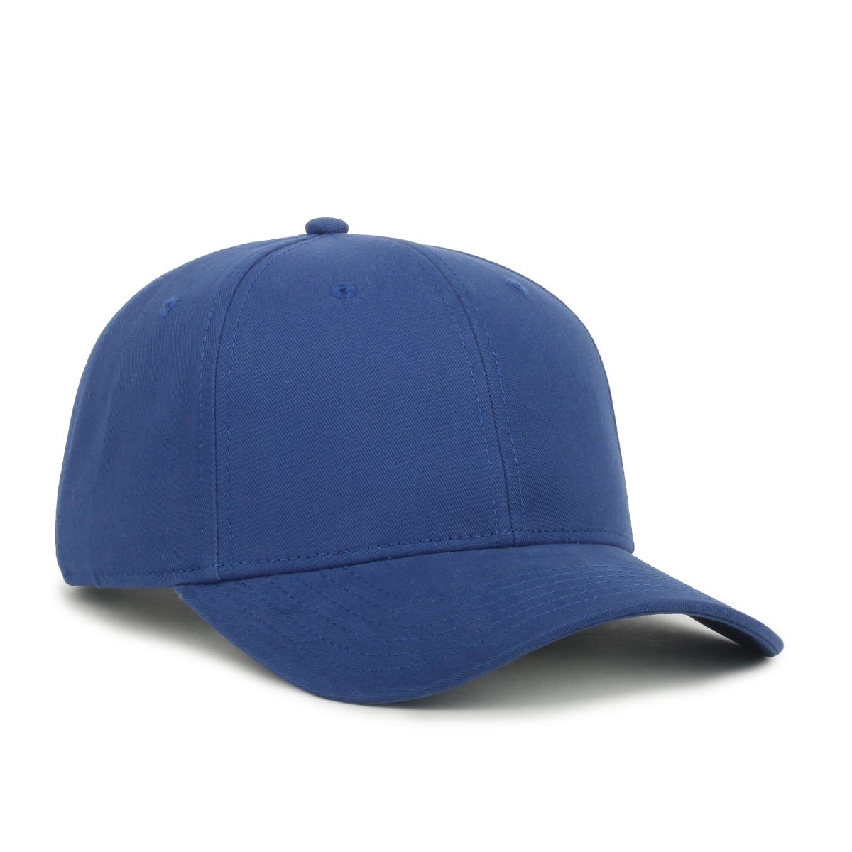 Modern Solid-Back Adjustable Cap in Royal