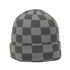 Acrylic Knit Cuffed Watch Cap in Grey