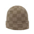 Acrylic Knit Cuffed Watch Cap in Khaki