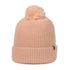 Acrylic Knit Pom Watch Cap in Dusty Pink