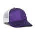 Ladies Fit Glitter Fabric Cap - Amethyst/White - OCGLTR