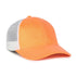 Ladies Fit Glitter Fabric Cap - Orange Sherbet/White - OCGLTR