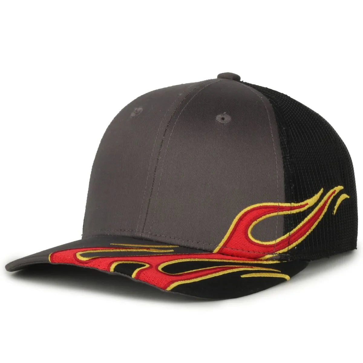 Flame Embroidery Mesh Back Hat | Sport-Smart.com Flame Embroidery Mesh Back Hat | Sport-Smart.com