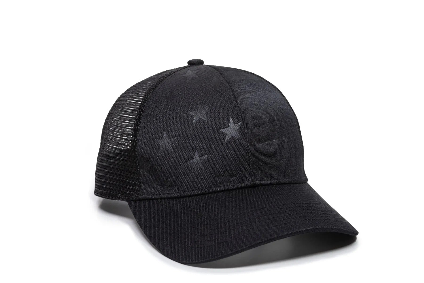 Debossed American Flag Mesh Back Hat