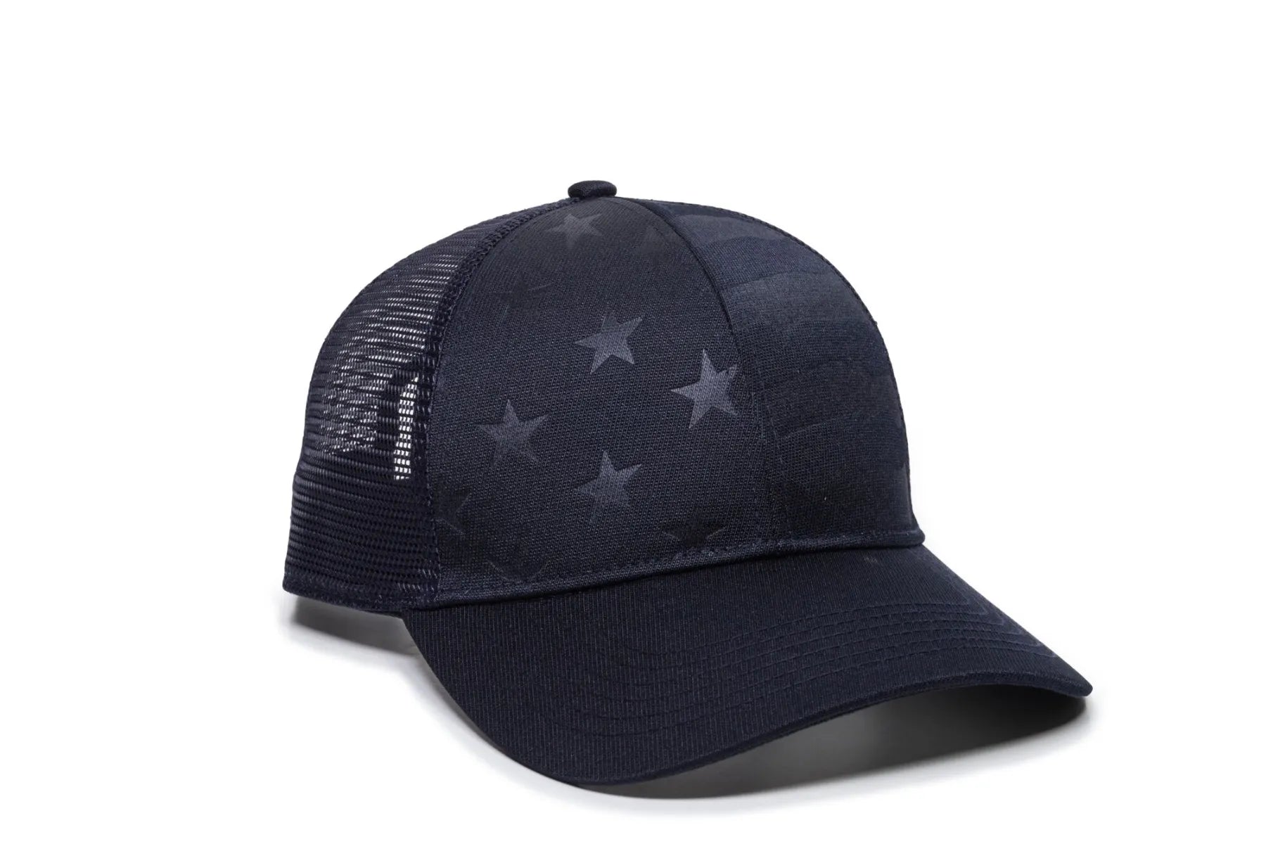 Debossed American Flag Mesh Back Hat