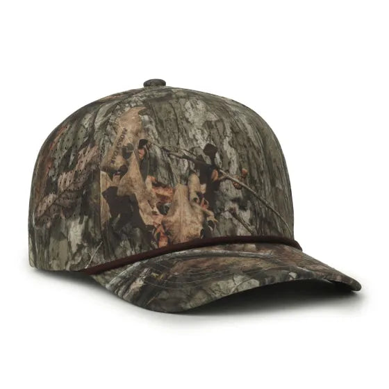 ProHunt Corded 5-Panel High Crown Camo Cap – Mossy Oak Country