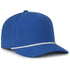 High Crown Performance Cap – Royal Blue with White Cord, Mesh Back, UPF 50+