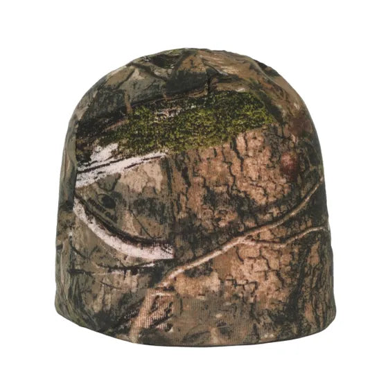 Knit Camo Beanie Hat Reversible