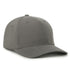 Flex 5-Panel Adjustable Solid-Back Cap - Charcoal
