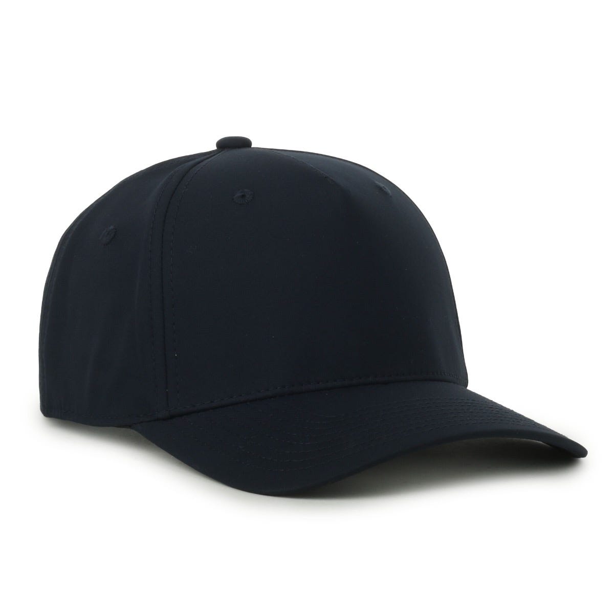 Flex 5-Panel Adjustable Solid-Back Cap - Navy