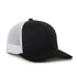 Flex Recycled 5-Panel Adjustable Mesh-Back Cap - Black/White