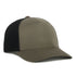 Flex Recycled 5-Panel Adjustable Mesh-Back Cap - Olive/Black