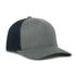 Flex 5-Panel Adjustable Mesh-Back Cap - Heathered Grey/Navy