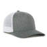 Flex 5-Panel Adjustable Mesh-Back Cap - Heathered Grey/White