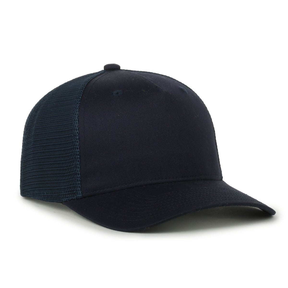 Flex 5-Panel Adjustable Mesh-Back Cap - Navy/Navy
