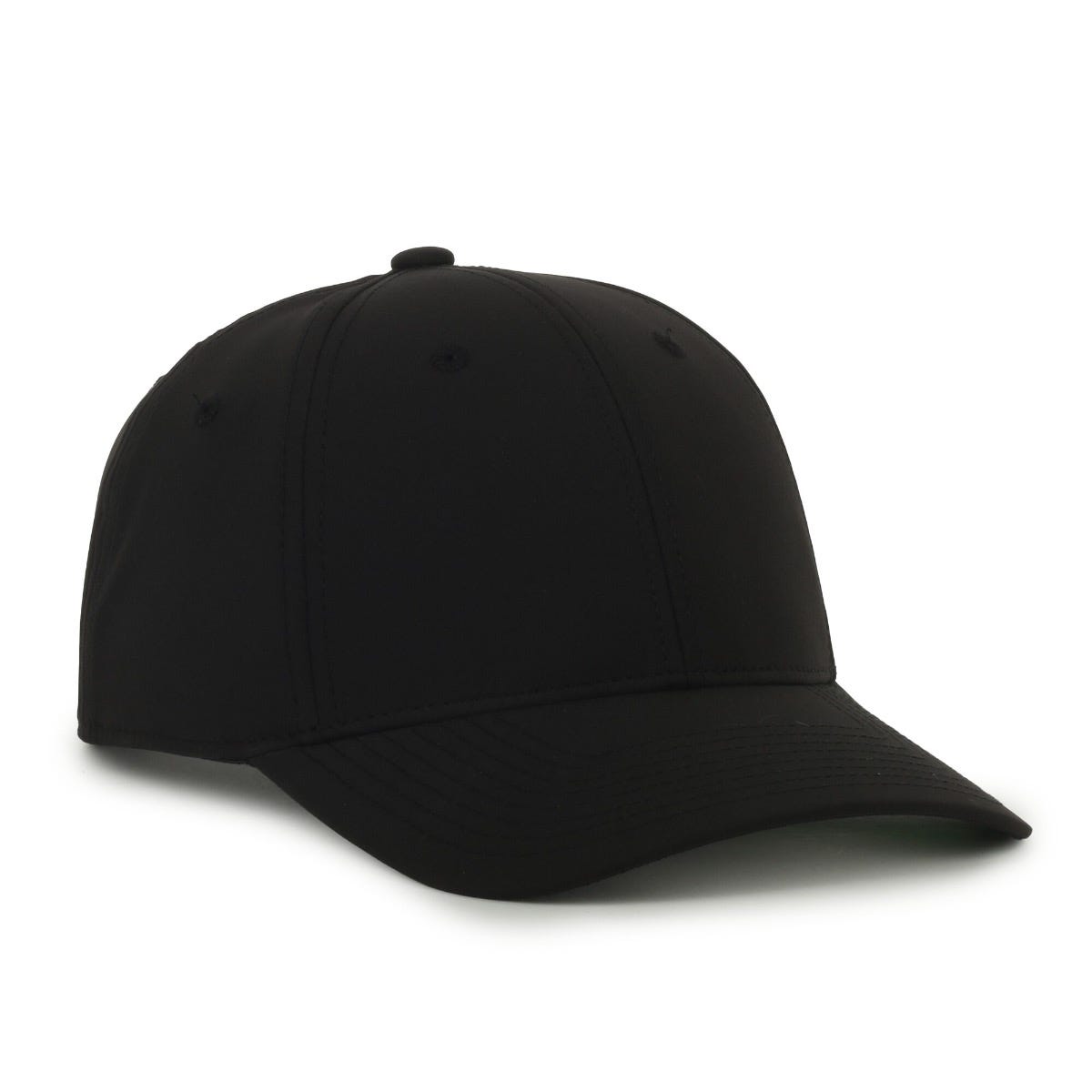 Flex Adjustable Solid-Back Cap - Black