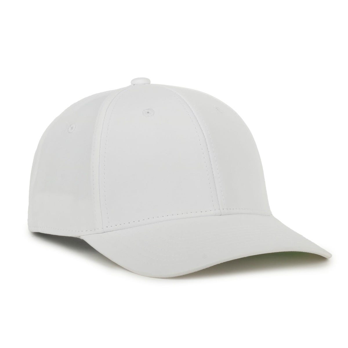 Flex Adjustable Solid-Back Cap - White
