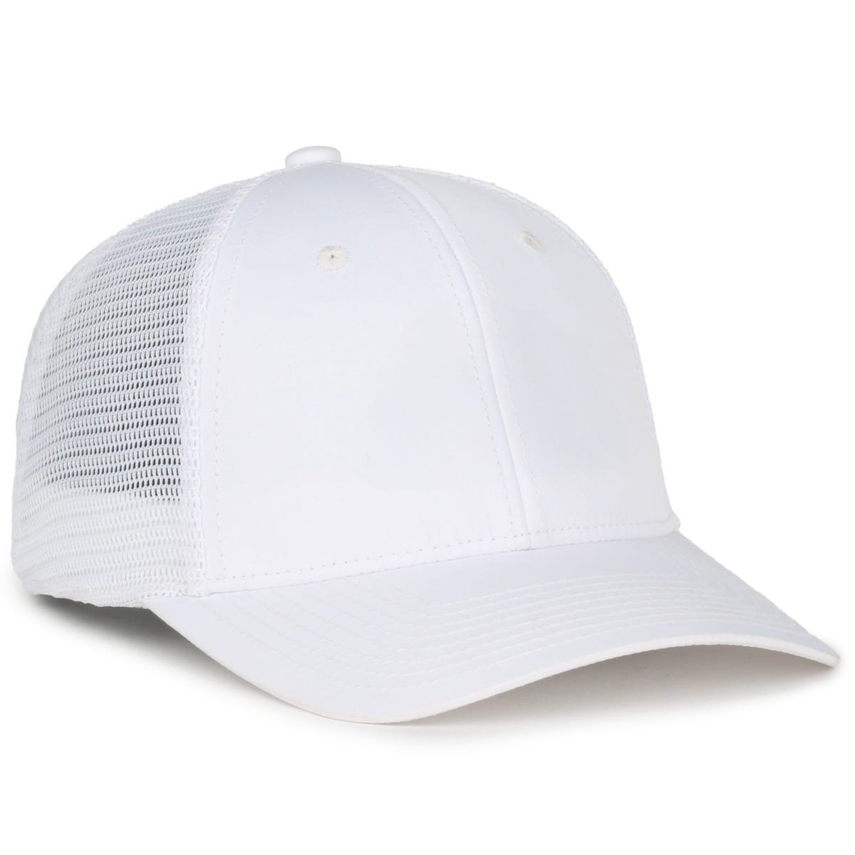 Eco Recycled Mesh Back Cap - White/White - FLX672M-E