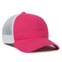 Platinum Series Heavy Cotton Front Mesh Back Cap - Fuchsia/White - FWT-130