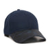 Canvas Hat with Etched Camo Weathered Visor - Navy