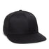 ProFlex Performance Twill Mesh Back Fitted Hat - Black/Black / L/XL