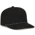 Performance 5-Panel Rope Cap - Black - OC550PF