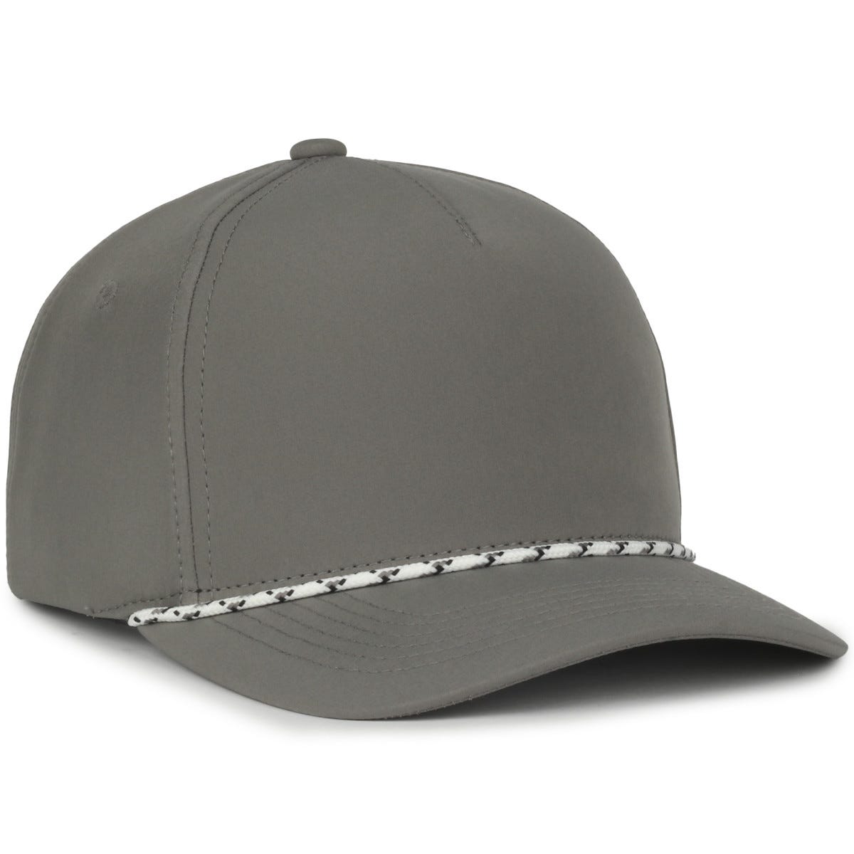 Performance 5-Panel Rope Cap - Charcoal - OC550PF