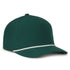 Performance 5-Panel Rope Cap - Dark Green/White Cord - OC550PF