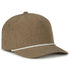 Performance 5-Panel Rope Cap - Heathered Brown/White Cord - OC550PF