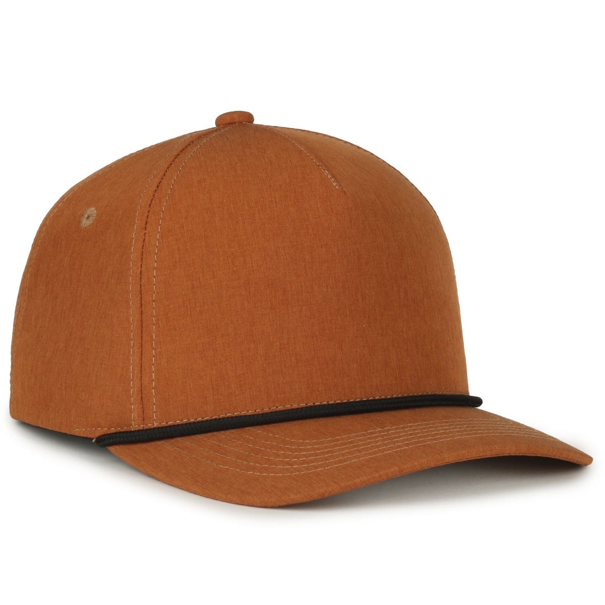 Performance 5-Panel Rope Cap - Heathered Canyon/Black Cord - OC550PF