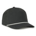 Performance 5-Panel Rope Cap - Heathered Charcoal/White Cord - OC550PF