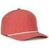 Performance 5-Panel Rope Cap - Heathered Red/White Cord - OC550PF
