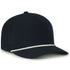 Performance 5-Panel Rope Cap - Navy/White Cord - OC550PF