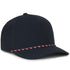 Performance 5-Panel Rope Cap - Navy - OC550PF