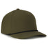 Performance 5-Panel Rope Cap - Olive/Black Cord - OC550PF