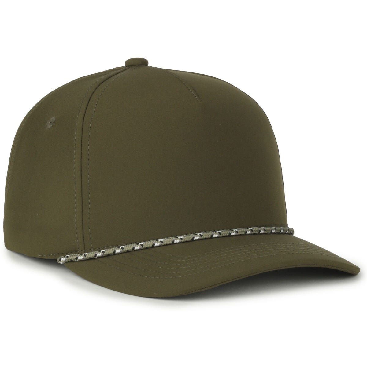 Performance 5-Panel Rope Cap - Olive/Multi Cord - OC550PF
