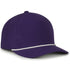 Performance 5-Panel Rope Cap - Purple/White Cord - OC550PF