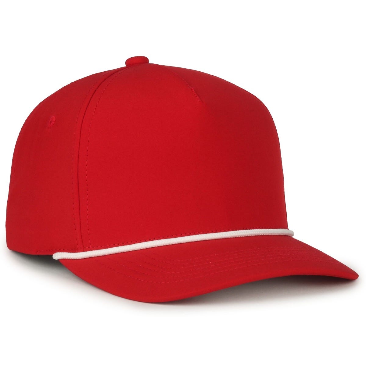 Performance 5-Panel Rope Cap - Red/White Cord - OC550PF