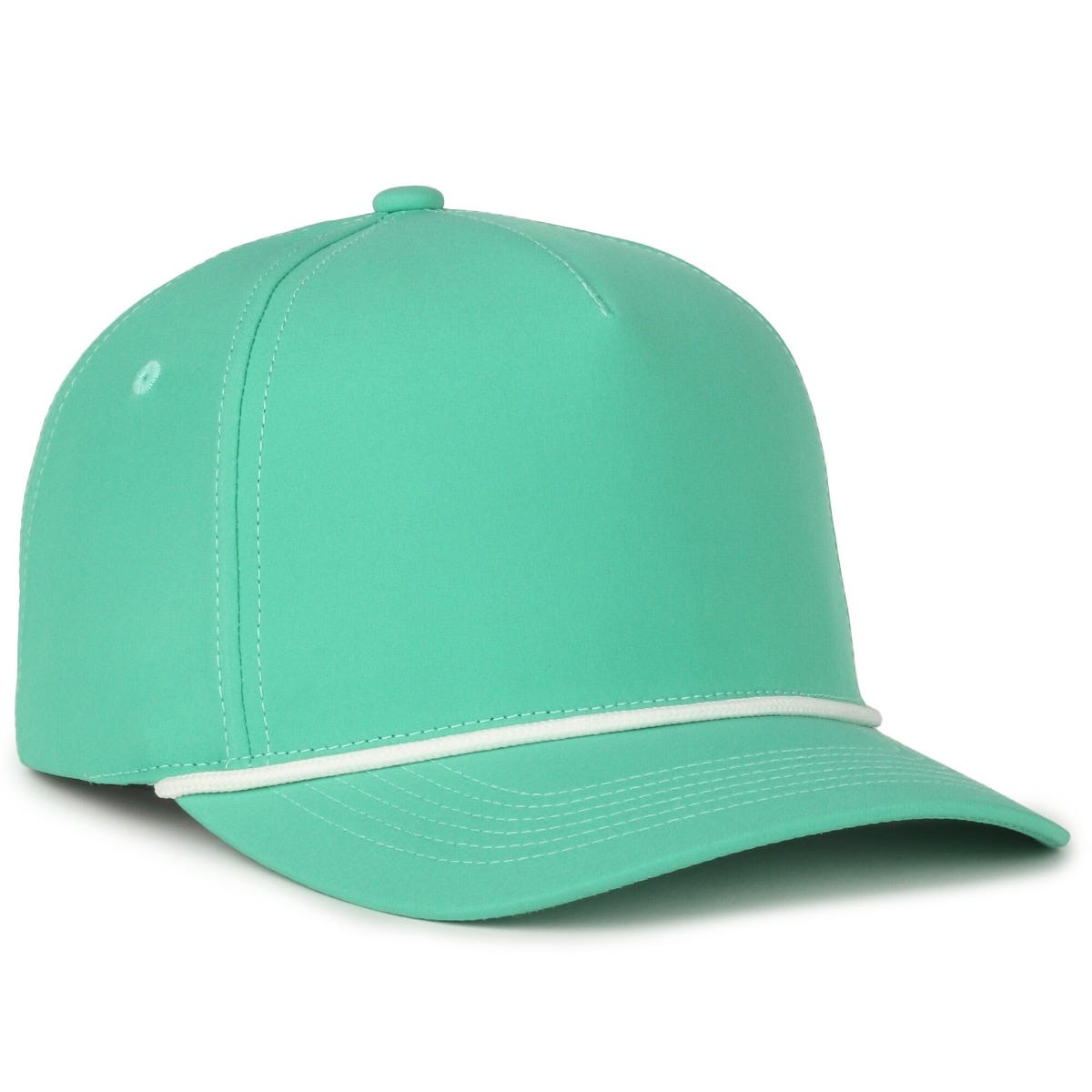 Performance 5-Panel Rope Cap - Seafoam/White Cord - OC550PF