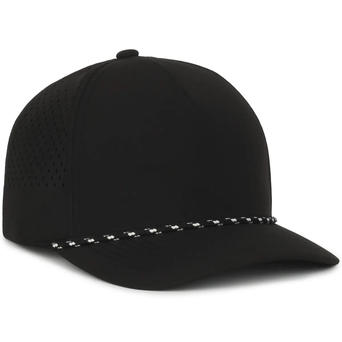 High Crown Performance Cap with Perforated Mesh Back & UPF 50+