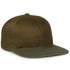 Full Mesh Flat Bill Trucker Hat - Olive - OC604M
